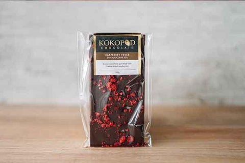 Kokopod Chocolate Raspberry Fever 52% Dark Chocolate Pantry > Confectionery