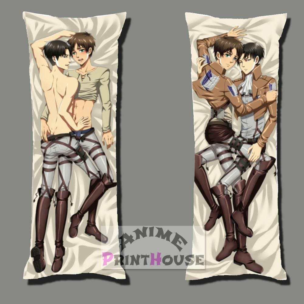 Attack on Titan Body Pillow, Levi & Eren Dakimakura – Anime Print House