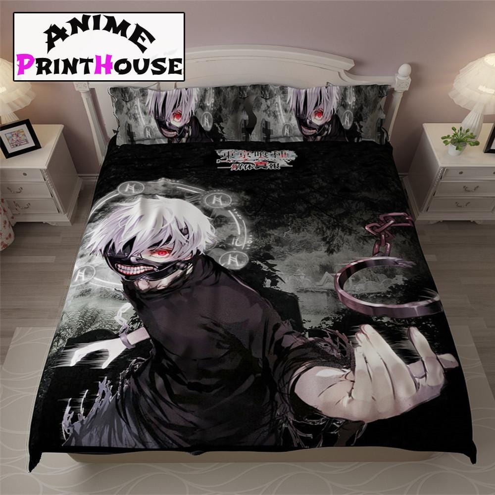 Tokyo Ghoul Bed Set, Blanket, Sheets | Over 70 Designs – Anime Print House