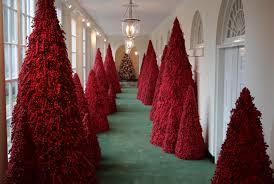 White House Red Christmas Trees - Adley & Company Inc.