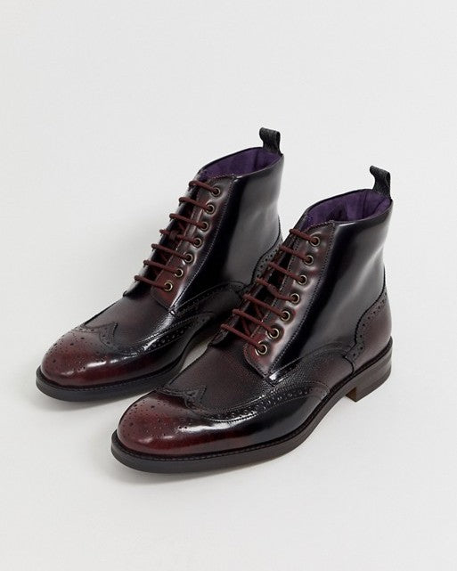 ted baker burgundy boots