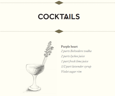 purple heart cocktail