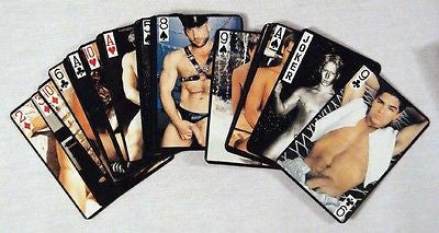 Vintage 1980's Nude Naked Adult Male Factory Sealed Playing Cards.