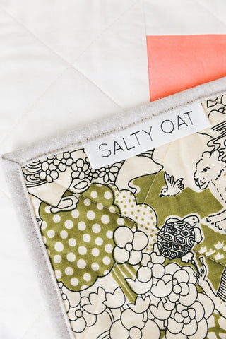 Salty Oat Quilt Label Detail
