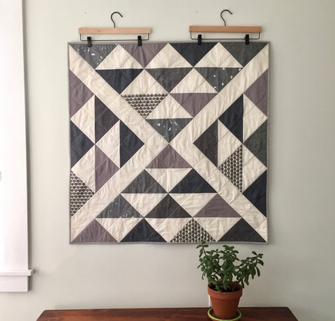 Flying Geese Baby Quilt by Salty Oat