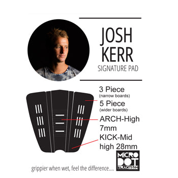 Josh Kerr surfboard traction pad specs