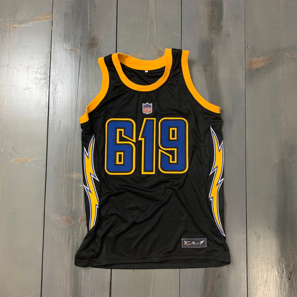 yellow chargers jersey