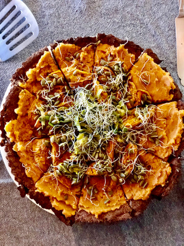 Freya's Nourishment Pumpkin and Sweet Potato Tart