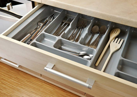 FITTINGSCO High Quality Plastic Cutlery Tray for Kitchen Drawers Various Sizes/Formations