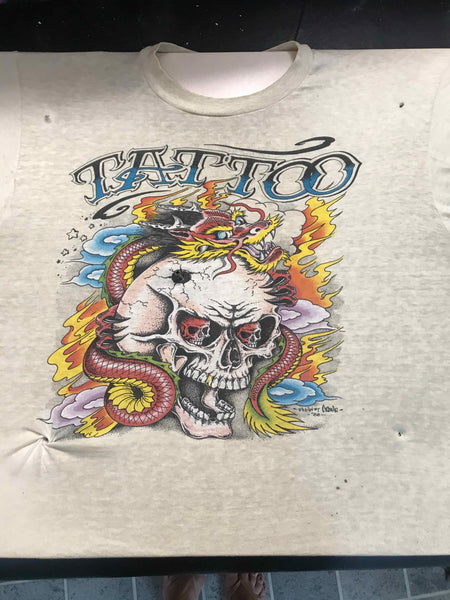 ☆希少☆USA製☆80s☆JD Crowe☆TATTOO☆Tシャツ☆長袖☆88年 トップス