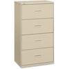basyx by HON 4 Drawer Lateral File in Putty, 484LL