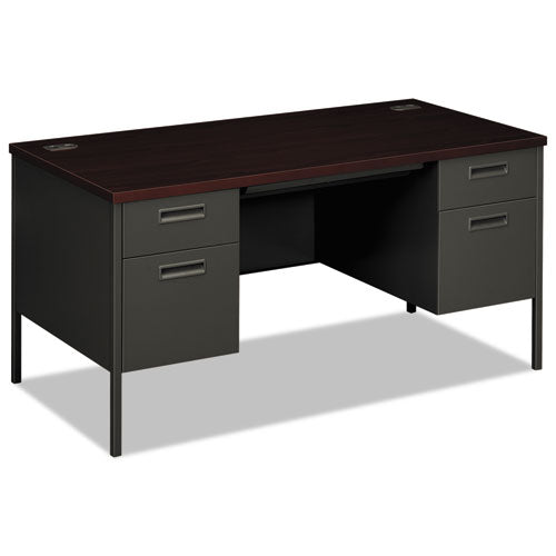 Hon Double Pedestal Desk 2 Box 2 File Drawers 60 W