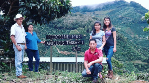 Photo caption: the Monge family in Tarrazu, Costa Rica. Photo credit: Royal Coffee.