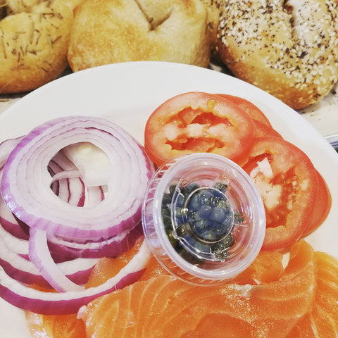 Bagels and Lox at Trianon Coffee