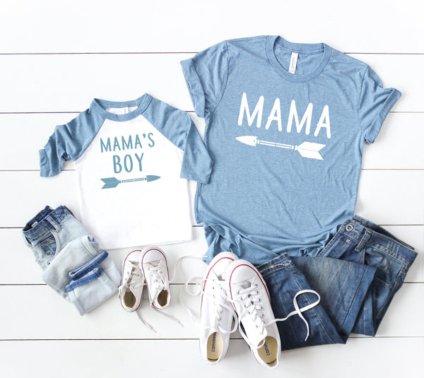 Mama Tshirt Mothers Day Gift Boy Mom Mamas Boy Camo Shirts Mommy And Me Set Mama Mama's Boy Matching Shirts Mom And Son Matching Set