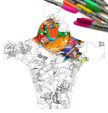 Download the Mr Hann Coloring In Template