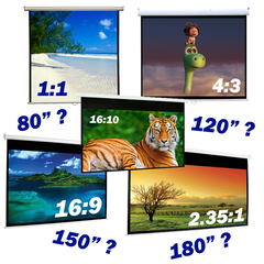 Choosing the right size for my projection screen