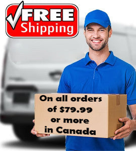 Free Shipping on all orders of 79.99$ and more!