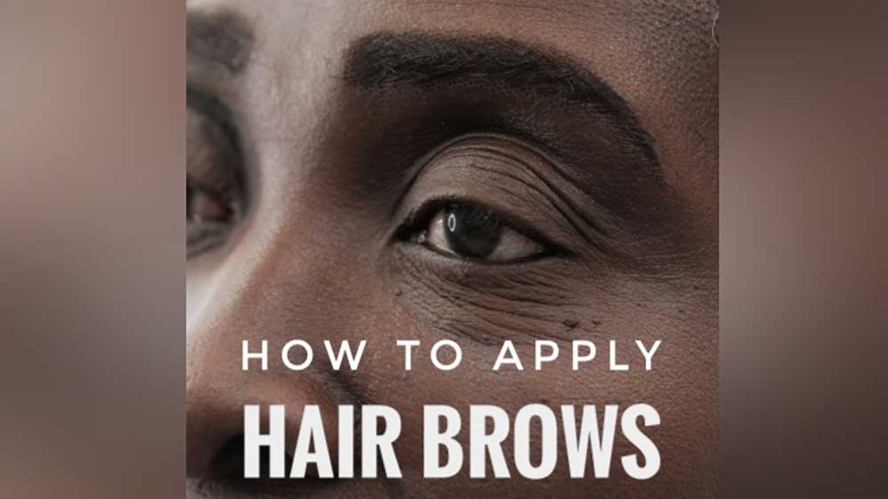 How to apply Lace Hair Brows