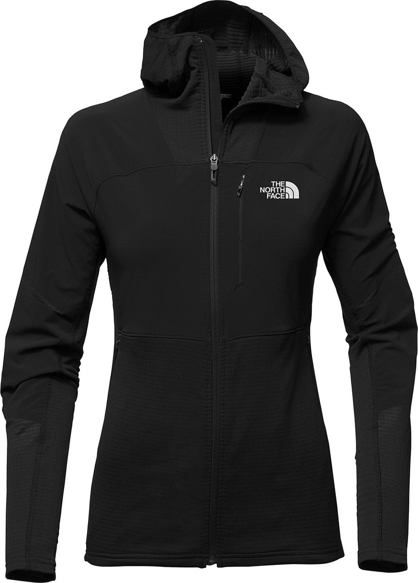 the north face women's progressor power grid fleece hoodie