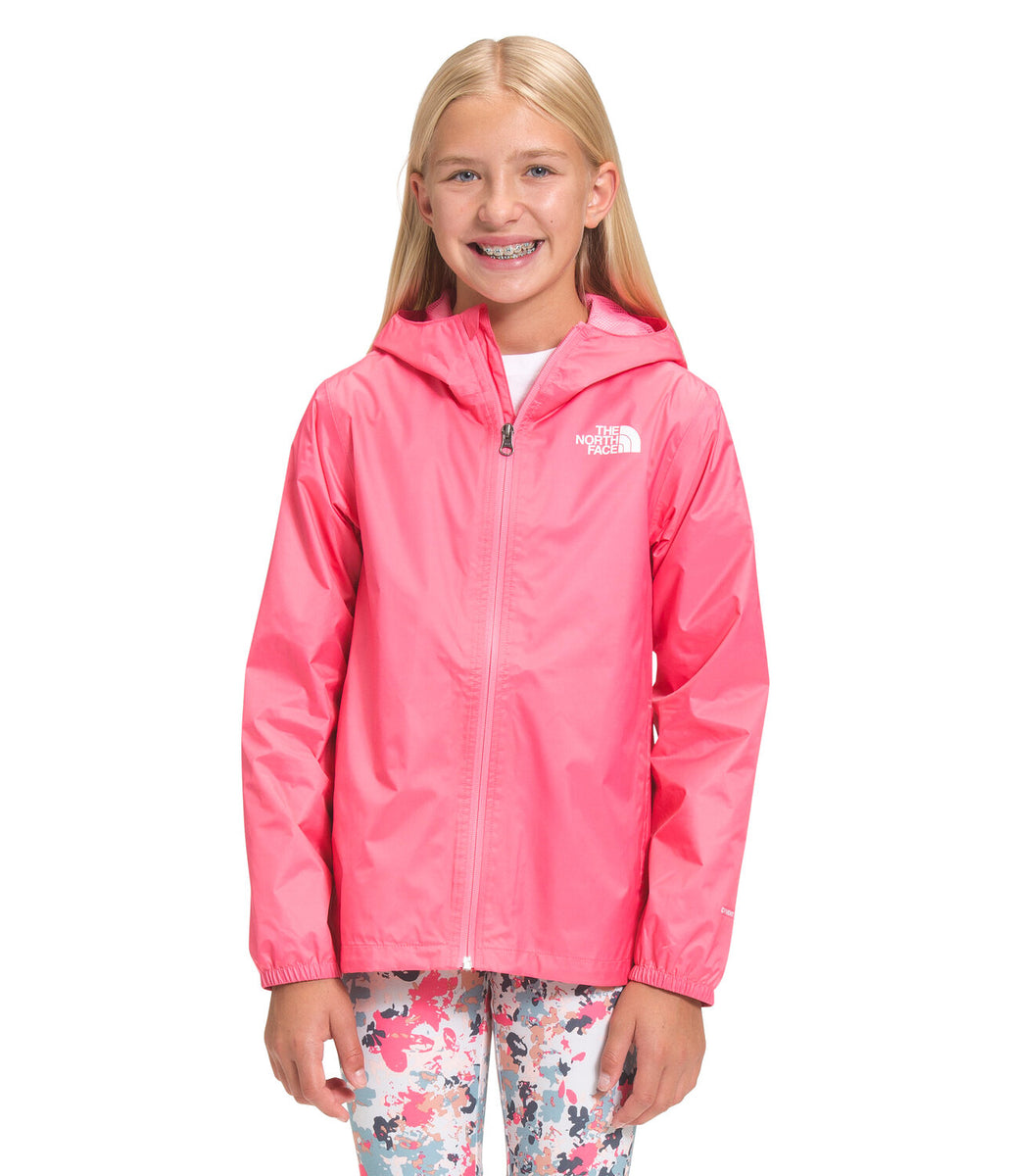 girls pink north face