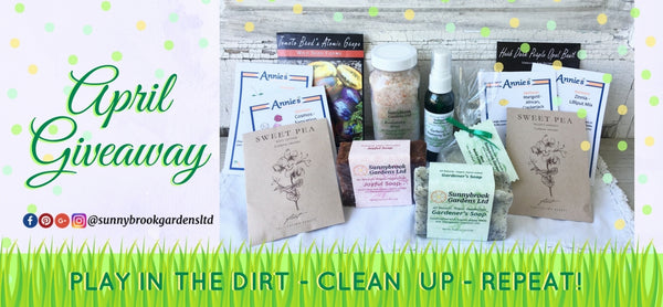 April Giveaway of Garden Seeds, Hand-milled Soaps and Skin care!