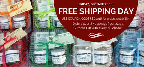 Free Shipping Day on Friday, December 16, 2016!