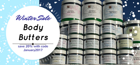 January Winter Sale save 20% on all Body Butters