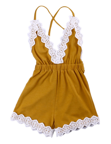 mustard infant dress
