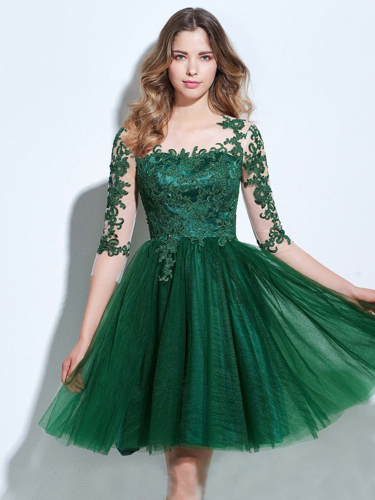 short green prom dress