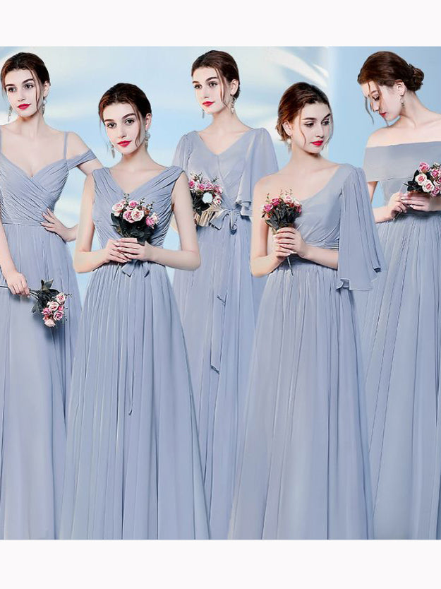 simple dress design for bridesmaid