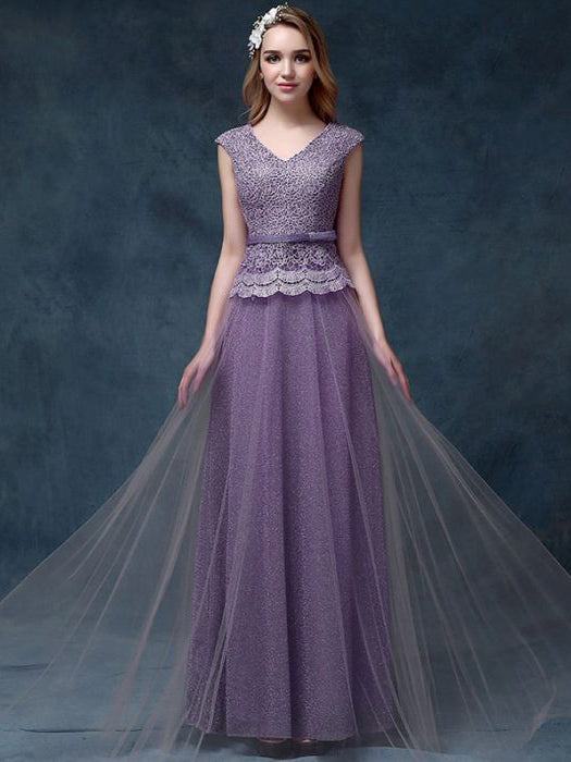 lavender evening gowns