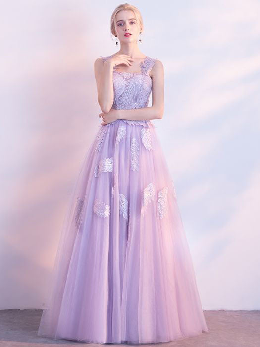 lilac evening dress