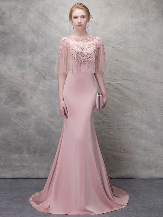 pink beautiful dress