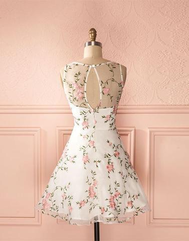 short floral prom dresses