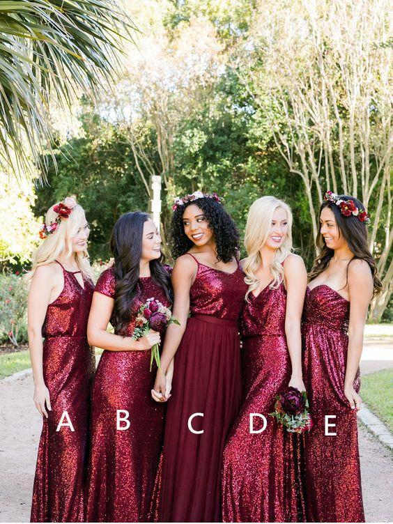 sequin bridesmaid dress