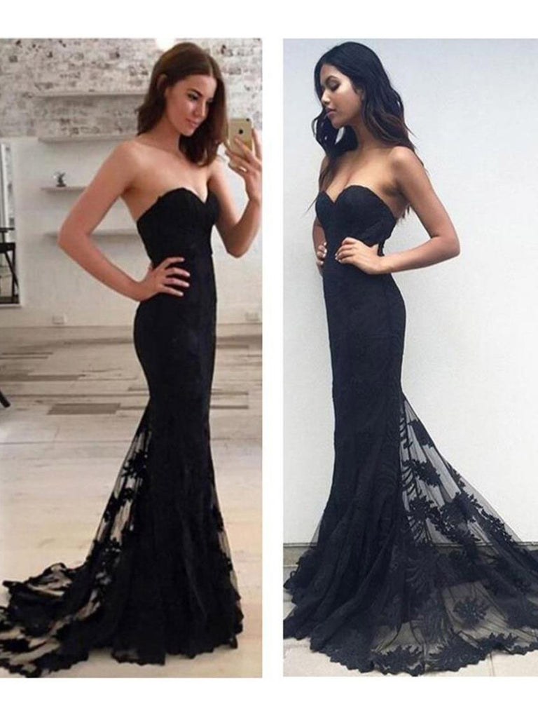 modest black prom dresses