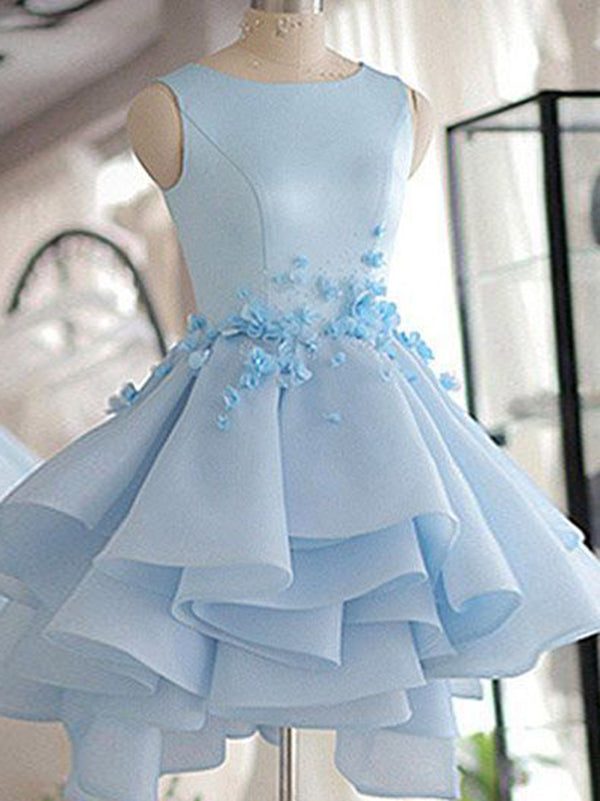 cute baby blue prom dresses
