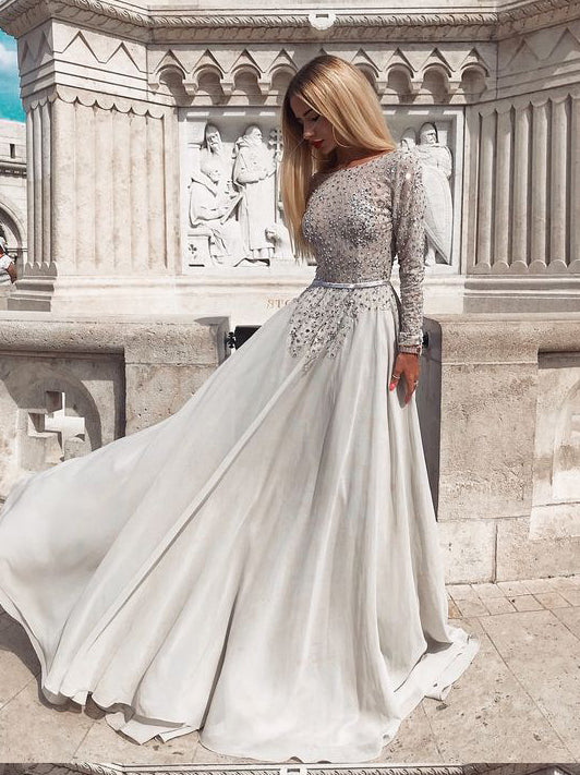 long sleeve beautiful dresses
