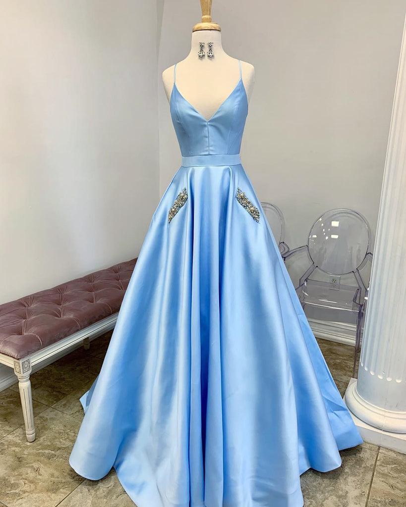 cute prom dresses blue