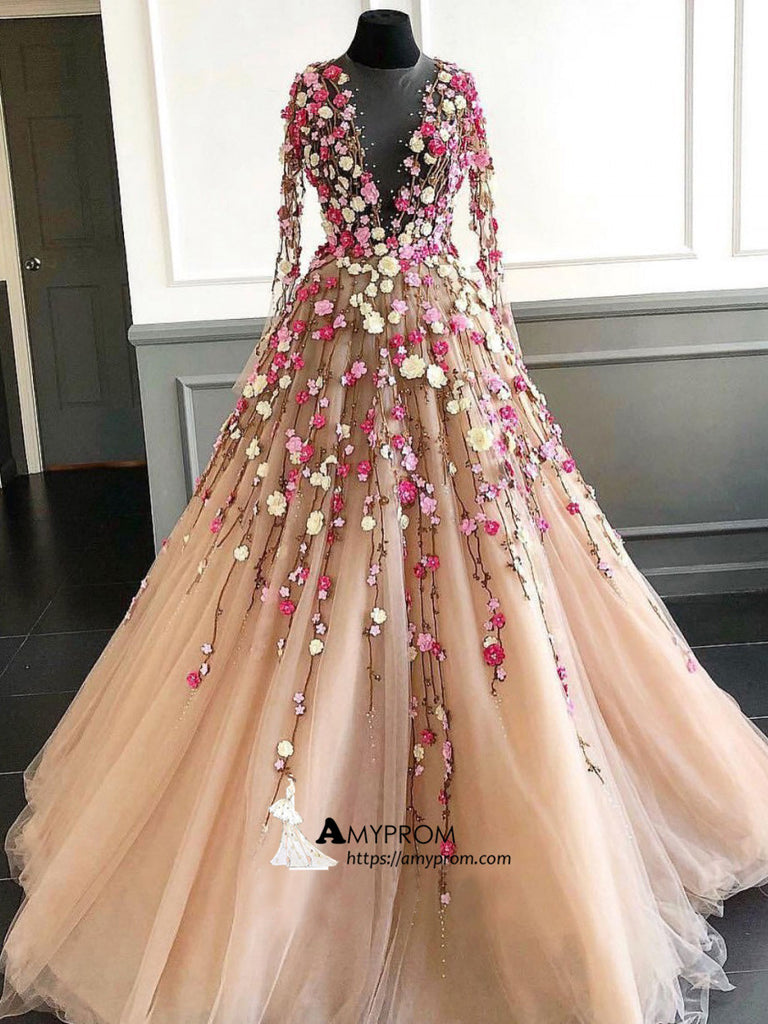 beautiful floral gowns