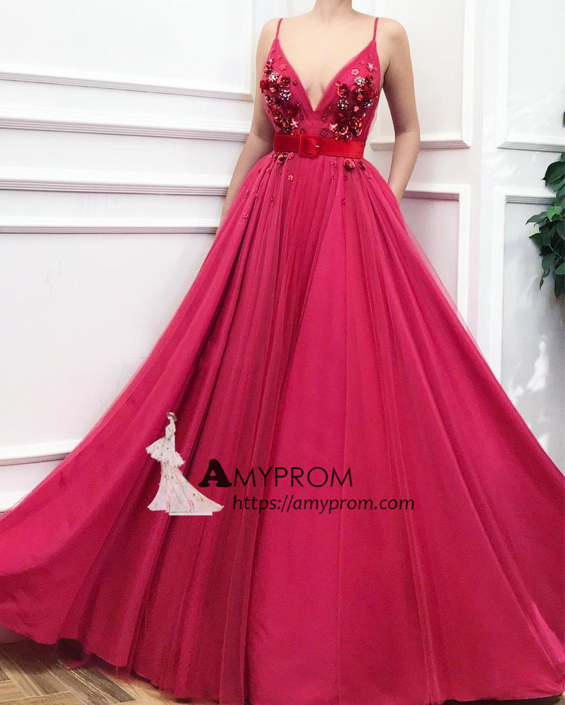 fuchsia ball gown dresses