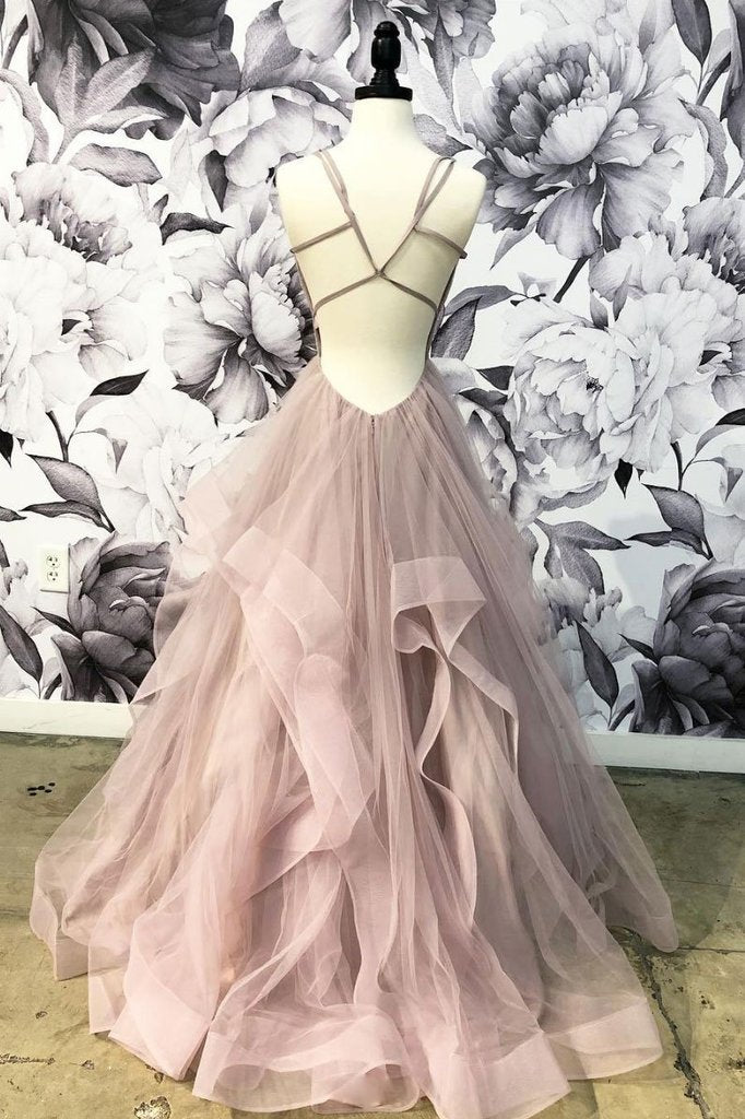 dusty rose ball gown