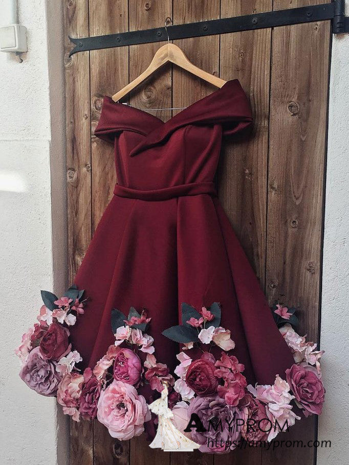 burgundy junior dresses