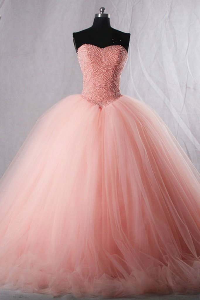 pink sweetheart dress