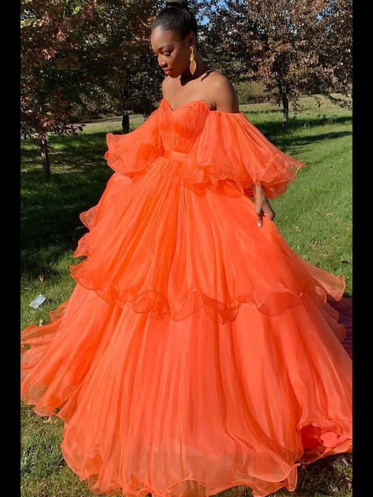 cheap orange dresses