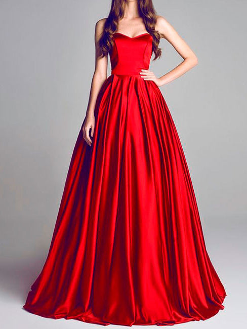 cheap red gown