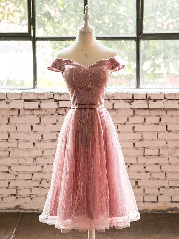 pink cocktail dress for prom