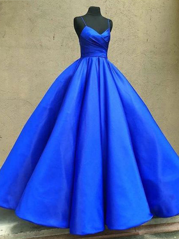 blue simple gown