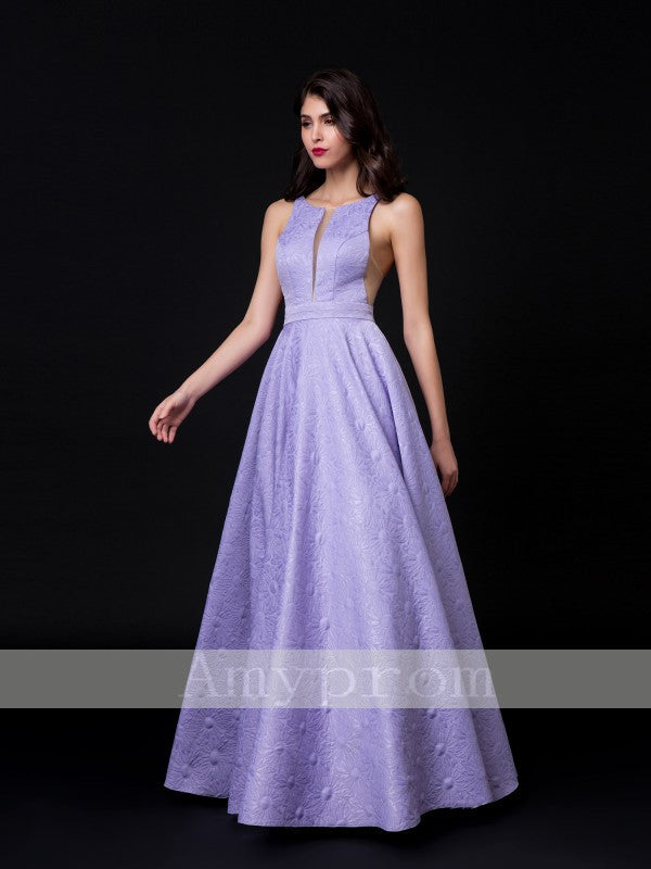 lavender long formal dress